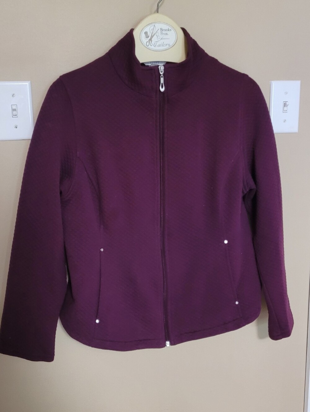 💜2 for $10💜 Bundle and save Zip Front Jacket - Plum